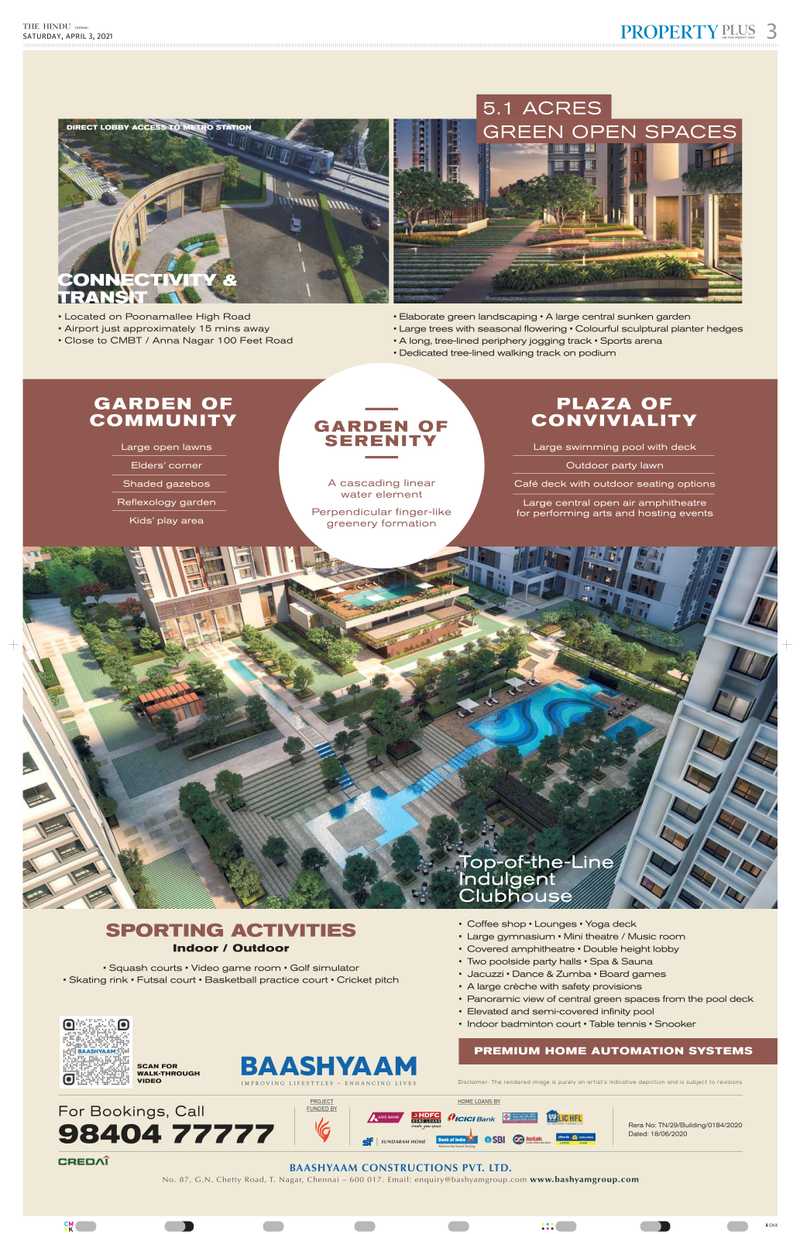 Baashyaam Group Luxury Apartments In Chennai