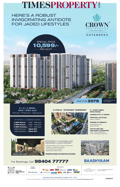 Baashyaam Group - Luxury Apartments in Chennai